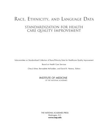 Race, Ethnicity, and Language Data - Agency for Healthcare ...