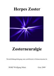 Herpes Zoster - Zosterneuralgie - Ahop