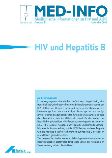 HIV und Hepatitis B - Aidshilfe Köln