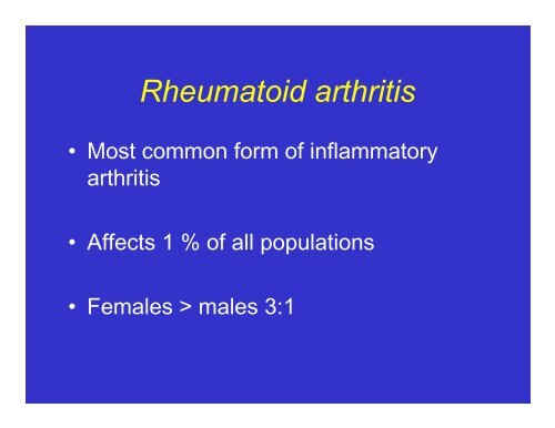 Rheumatoid Arthritis