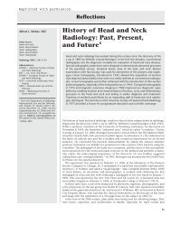 History of Head and Neck Radiology - American Journal of ...