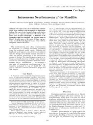 Intraosseous Neurilemmoma of the Mandible - American Journal of ...