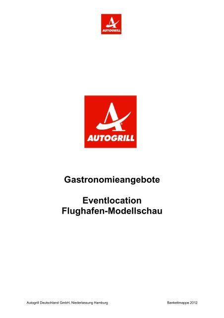 Gastronomieangebote Flughafen-Modellschau - Hamburg