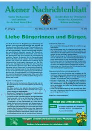 Ausgabe 573 vom 22.03.2013 - Stadt Aken (Elbe)