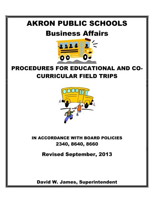 Field Trip Handbook - Akron Public Schools