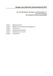 Anlagen zum jährlichen Zwischenbericht 2012 - AktivRegion ...