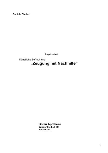 "Künstliche Befruchtung" PDF