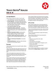 texaco geotex® ashless sae 30, 40 - Alexis Oil