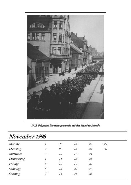 November - Belgische Besatzung - Alfred-Ulrich-Lindemann