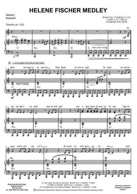 HELENE FISCHER MEDLEY
