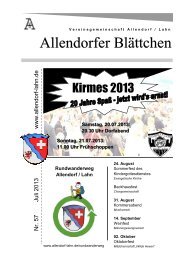 Juli 2013 - Allendorf / Lahn