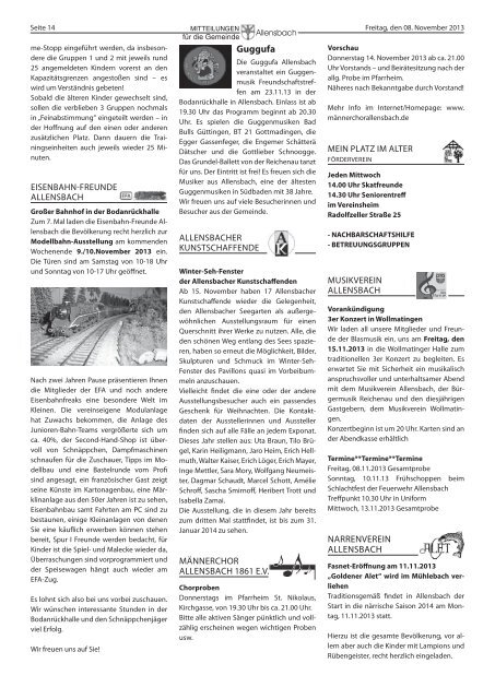 Ausgabe 08. November 2013 - KW 45 - Allensbach