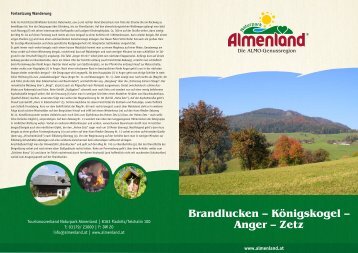 Brandlucken – Königskogel – Anger – Zetz