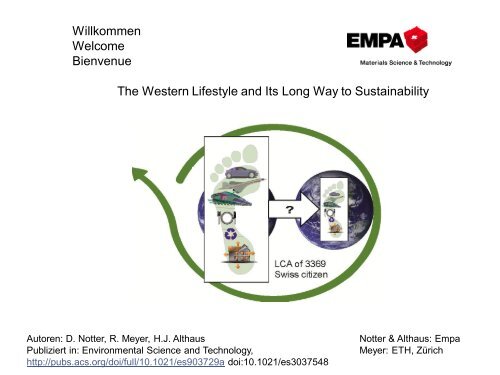 The Western Lifestyle and Its Long Way to Sustainability - Amt für ...