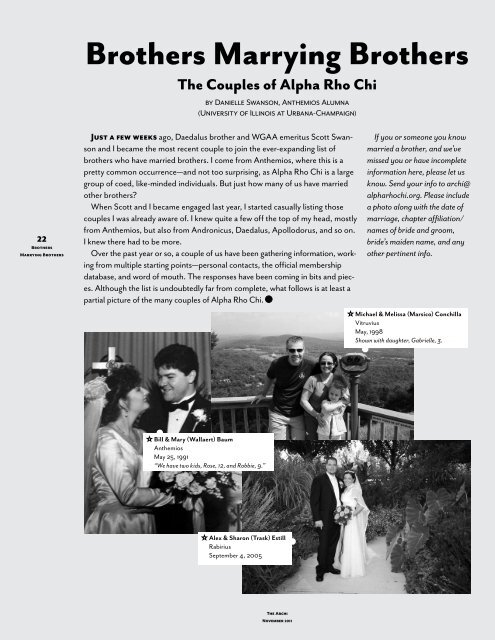 The Archi - November 2011 - Alpha Rho Chi