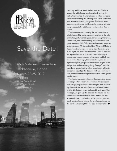 The Archi - November 2011 - Alpha Rho Chi