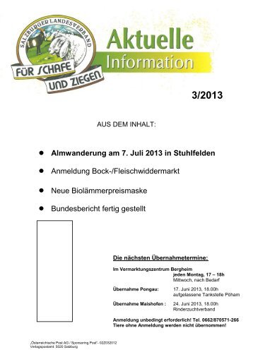 Aktuelle Info 3-2013 - ALPINETGHEEP