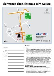 Plan d'accès - Alstom