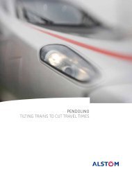 PENDOLINO TILTING TRAINS TO CUT TRAVEL TIMES - Alstom