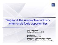 Peugeot & the Automotive Industry - Global HTC Home