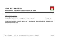 STADT ALTLANDSBERG Bebauungsplan „Erweiterung ...