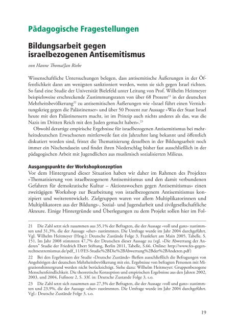 Man wird ja wohl Israel noch kritisieren dürfen - Amadeu Antonio ...