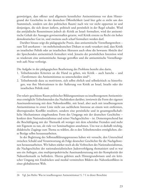 Man wird ja wohl Israel noch kritisieren dürfen - Amadeu Antonio ...