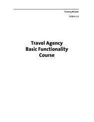 Travel Agency Basic Functionality Course - Amadeus