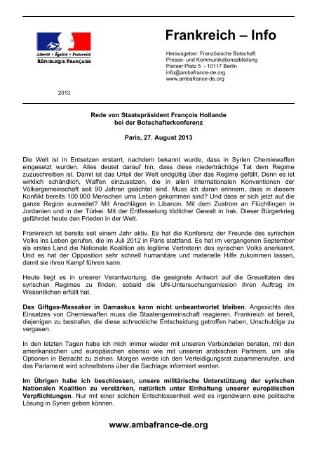 Rede Des Staatsprasidenten Als Pdf Dokument Franzosische