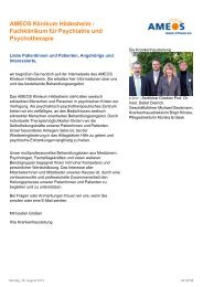 AMEOS Klinikum Hildesheim - Fachklinikum für Psychiatrie und ...