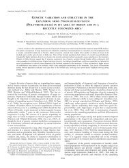 genetic variation and structure in the expanding moss pogonatum ...