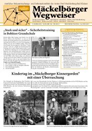 Ausgabe Juni 2013 - Amt Dorf Mecklenburg-Bad Kleinen
