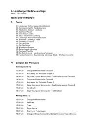 Mannschaften und Wettspiele 2011 - Amt-Neuhaus