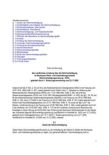 Deichverteidigung Neuhauser Deich- und ... - Amt-Neuhaus