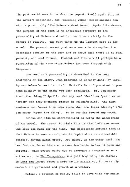 RELATIONS OF DOMINANCE AND EQUALITY IN D. H. LAWRENCE