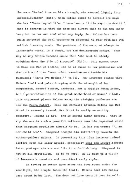 RELATIONS OF DOMINANCE AND EQUALITY IN D. H. LAWRENCE