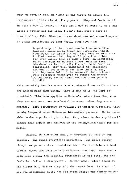 RELATIONS OF DOMINANCE AND EQUALITY IN D. H. LAWRENCE