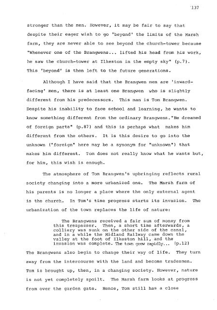 RELATIONS OF DOMINANCE AND EQUALITY IN D. H. LAWRENCE