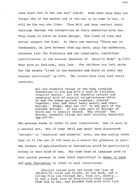 RELATIONS OF DOMINANCE AND EQUALITY IN D. H. LAWRENCE