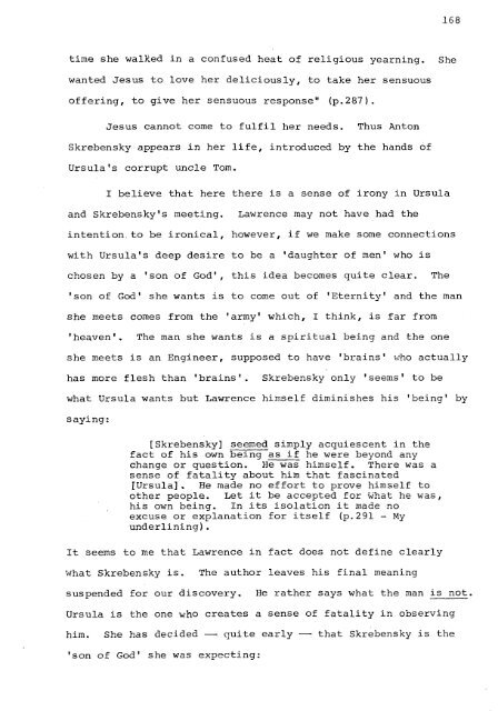 RELATIONS OF DOMINANCE AND EQUALITY IN D. H. LAWRENCE