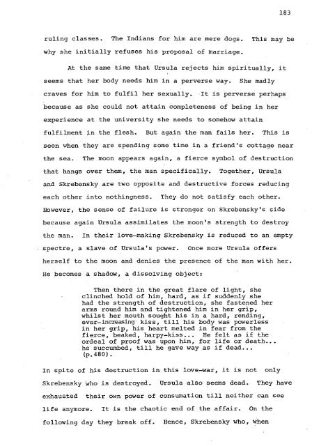 RELATIONS OF DOMINANCE AND EQUALITY IN D. H. LAWRENCE