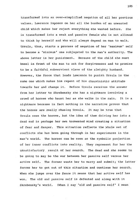 RELATIONS OF DOMINANCE AND EQUALITY IN D. H. LAWRENCE