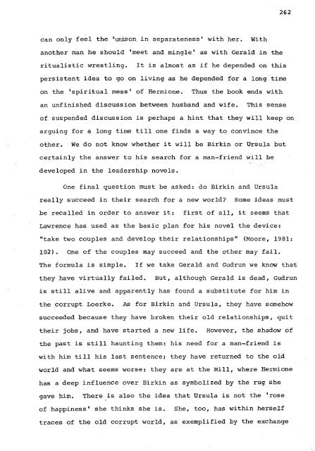 RELATIONS OF DOMINANCE AND EQUALITY IN D. H. LAWRENCE