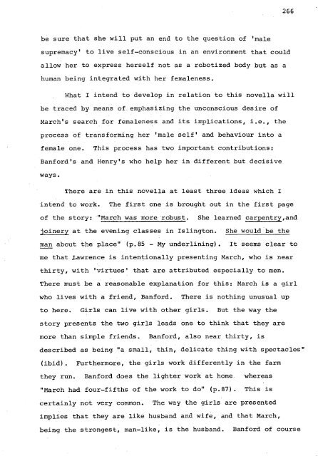 RELATIONS OF DOMINANCE AND EQUALITY IN D. H. LAWRENCE