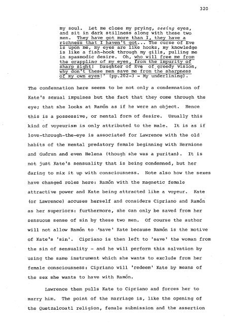 RELATIONS OF DOMINANCE AND EQUALITY IN D. H. LAWRENCE