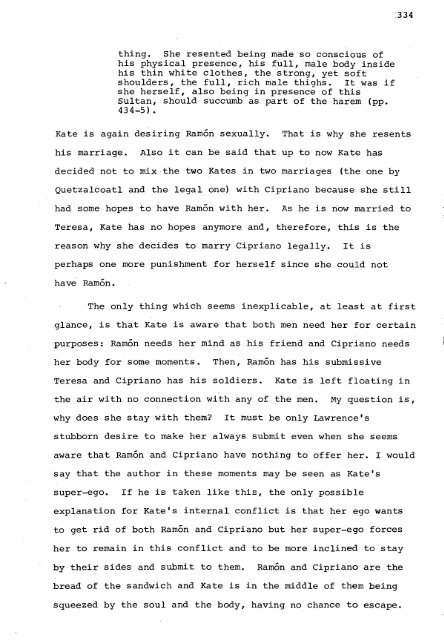 RELATIONS OF DOMINANCE AND EQUALITY IN D. H. LAWRENCE