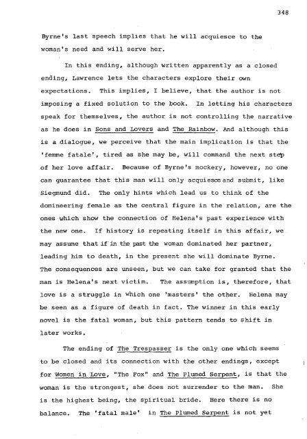 RELATIONS OF DOMINANCE AND EQUALITY IN D. H. LAWRENCE