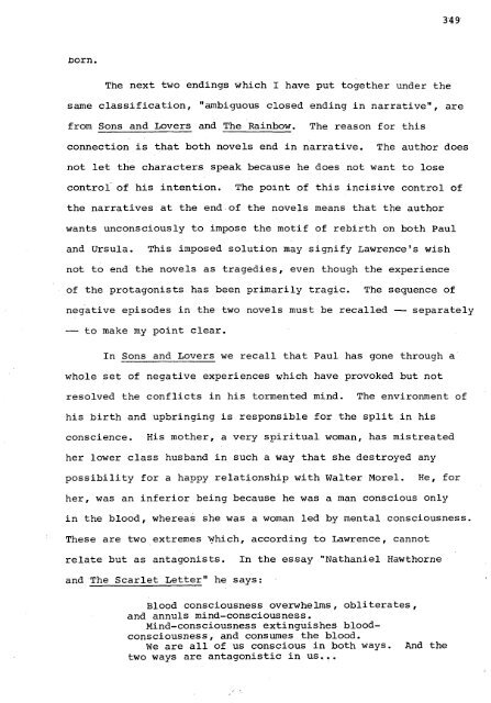 RELATIONS OF DOMINANCE AND EQUALITY IN D. H. LAWRENCE