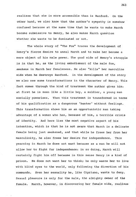 RELATIONS OF DOMINANCE AND EQUALITY IN D. H. LAWRENCE