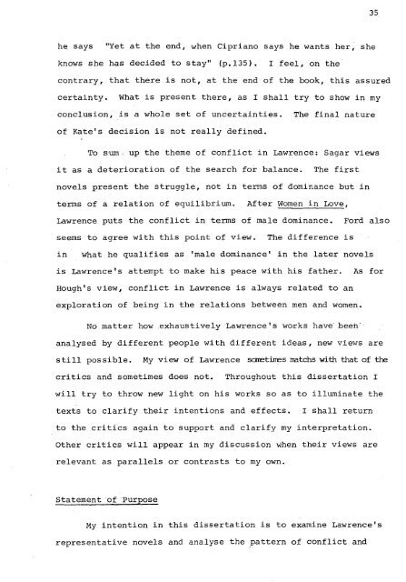 RELATIONS OF DOMINANCE AND EQUALITY IN D. H. LAWRENCE